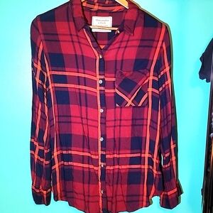 Abercrombie & Fitch womens plaid top size medium